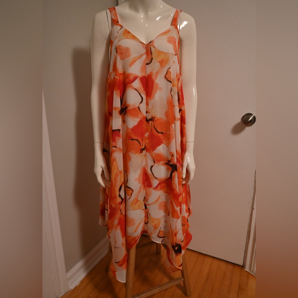 Cleo small tropical handkerchief dress